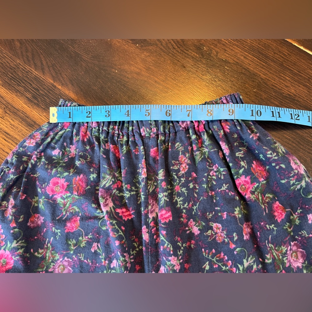 Laura Ashley Vintage Pants Women’s S Wool Blend Floral High Rise Granny Cottage - Picture 12 of 16